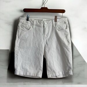 Paige‎ Jax Knee  White Denim Size 28 Bermuda Shorts